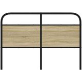  Posteljno vzglavje sonoma hrast 120 cm jeklo in inženirski les, (21607693) | Shoptok.si