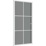  Unutarnja vrata 102 5x201 5 cm bijela od ESG stakla i aluminija | shoptok.hr