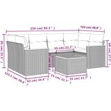  7-dijelni set vrtnih sofa sivi od poliratana | shoptok.hr