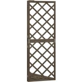 vidaXL kutna rešetka siva 50 x 50 x 145 cm od masivne jelovine | shoptok.hr