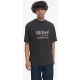 GUESS Originals Kratka majica Guess Washed Grid Logo Tee moška, črna barva
