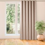  Curtain MILANA color powder pink style classic golden gold metal eyelets chenille 220x245 HOMEDE | shoptok.hr