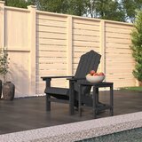  Vrtna stolica Adirondack sa stolićem HDPE antracit | shoptok.hr
