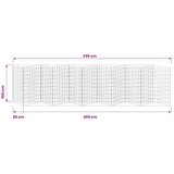  Gabionska košara od pocinčanog čelika 300 x 30 x 100 cm | Eponuda.ba