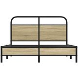 vidaXL Okvir kreveta bez madraca boja hrasta sonome 140x190 cm drveni | shoptok.hr
