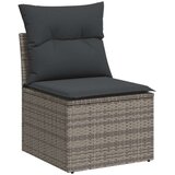 vidaXL 12-dijelni set vrtnih sofa od poliratana s jastucima sivi | shoptok.hr