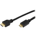 Logilink Mini HDMI moški kabel > HDMI moški zlati 1m, (21730111) | Shoptok.si