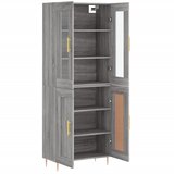  Visoka komoda siva sonome 69,5x34x180 cm od konstruiranog drva | shoptok.hr