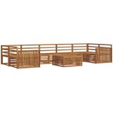  Set vanjskih sofa 8 kom. Prirodna Čvrsto drvo akacije | shoptok.hr