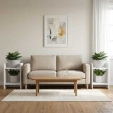  Stalak za biljke s policom 2 pcs Bijeli 30 x 30 x 40 cm | shoptok.hr