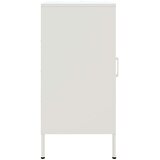 vidaXL Komoda 2 kosa bela 36x39x79 cm hladno valjano jeklo | Shoptok.si