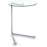 Tomasucci Okrugao pomoćni stol sa staklenom pločom stola 46x51 cm –