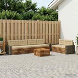  Set vanjskih sofa 7 kom. Prirodna i bež Poliester | shoptok.hr
