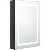 vidaXL led kopalniška omarica z ogledalom sijoče črna 50x13x70 cm | Shoptok.si