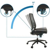 MID.YOU Pisarniški Stol Porto Eco I, Črna | Shoptok.si