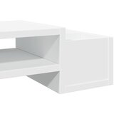  Stalak za monitor s pohranom bijeli 70 x 27 x 15 cm drveni | shoptok.hr