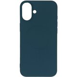HURTEL Liquid Silicone MagSafe ovitek za iPhone 16, Temno moder | Shoptok.si