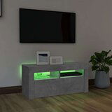 vidaXL TV omarica z LED lučkami betonsko siva 90x35x40 cm | Shoptok.si