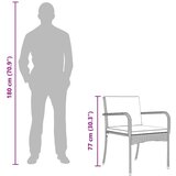  Vrtni set s jastukom čelik | shoptok.hr