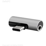 Setty adapter USB-C - audio jack 3,5mm + USB-C AD-C-JC-7 sliver | Eponuda.ba