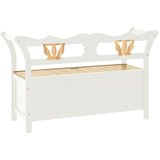  Klupa bijela 107 x 45 x 75 5 cm od masivne jelovine | shoptok.hr