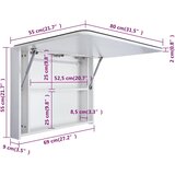  LED kupaonski ormarić s ogledalom 80 x 9,5 x 55 cm | shoptok.hr