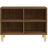TV ormarić s nogama od masivnog drva 69,5x30x50 cm boja hrasta | shoptok.hr