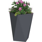 vidaXL Cvetlično korito Antracit 50 x 50 x 75 cm Jeklo | Shoptok.si
