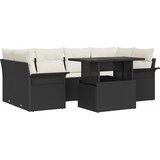  Sjedeća garnitura za vrt 7 kom. Crna [Sintetički]: Poli Ratan 234 x 132,5 x 85 cm | shoptok.hr