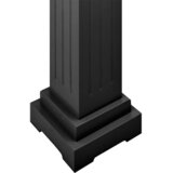  Klasični četvrtasti stalak za biljke crni 17 x 17 x 66 cm MDF | Eponuda.com