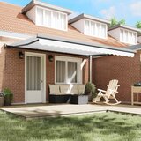  Skrovita tenda Bijelo 4 × 3 m Platno i Aluminij | shoptok.hr