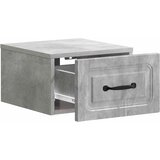  Noćni ormarić za montažu na zid Betonska siva 34,5 x 33 x 20 cm | shoptok.hr