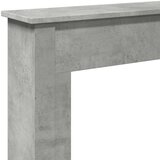vidaXL Okvir za kamin betonsko siv 75x20x87,5 cm inženirski les | Shoptok.si