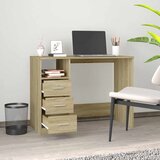  Radni stol boja sonome hrasta 102x50x76 cm konstruirano drvo | shoptok.hr