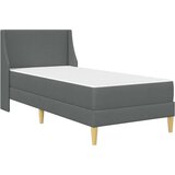  Okvir kreveta s madracem Zidne Tamno siva 100 x 200 cm tkanina - Tamno siva 100 x 200 cm | shoptok.hr