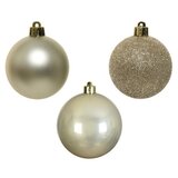  Novogodišnja dekoracija - hanging bauble set mix 10pcs 6cm 020176 - pearl - kmg ( 044424 ) | ePonuda.com