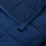 vidaXL Teška deka plava 155x220 cm 11 kg od tkanine | shoptok.hr