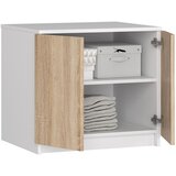 AKORD Star Nadgradna Omarica Za Garderobno Omaro, 2 Vrata, Bela/Hrast Sonoma, (5000331626) | Shoptok.si