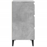  Noćni ormarić s metalnim nogama boja betona 40 x 35 x 69 cm | shoptok.hr