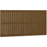 Maison Chic stensko posteljno vzglavje - vzglavna omarica - nočna omarica medeno rjavo 166x3x90 cm borovina, (21706809) | Shoptok.si