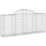  Obokane gabion košare 13 kosov 200x30x80/100 cm cinkano železo, (20758388) | Shoptok.si
