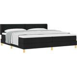  s opruga kutije s uzglavljem Crna 200 x 200 cm tkanina | shoptok.hr