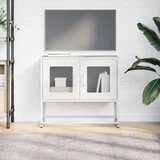 vidaXL TV omarica Bela 68x39x60,5 cm Hladno valjano jeklo | Shoptok.si