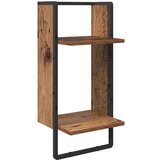  Set zidnih polica s policom 6 pcs Staro drvo 100 x 25 x 30 cm | shoptok.hr