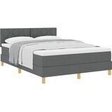  Krevet s opruga kutije Tamno siva 140 x 190 cm tkanina | shoptok.hr