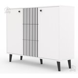 ADRK Furniture Komoda Ika - bela/črna Cene