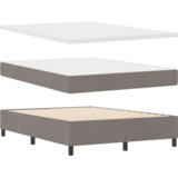  Krevet s uzdignutom podlogom i madracem - Taupe 140x190 cm Tkanina | shoptok.hr