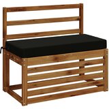 Jastučić za klupu SOEST 100% poliester Crna 60 x 40 x 8 cm Slike