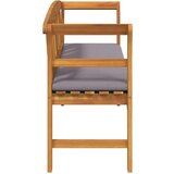  Klupa s jastukom Prirodni uljni završetak 157 x 46 x 82 5 cm | shoptok.hr