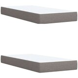 vidaXL Krevet s oprugama i madracem smeđesivi 200x200 cm od tkanine | shoptok.hr